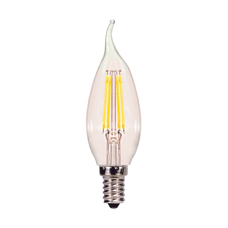 Bulb, LED, 5W, 5000K, 120V, Clear, E12, 2CD, CA10, PK 2